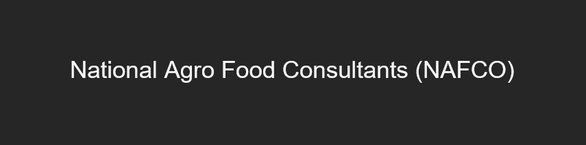 National Agro Food Consultants (NAFCO)